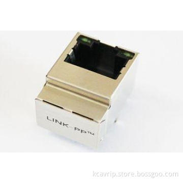 Female 10 / 100M Vertical IEEE RJ45 Jack For PCB Mount RJ45